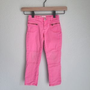 Jessica Simpson Toddler Girl Moto Pants, size 4, Hot Pink